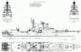 Альтернативный большой противолодочный корабль (БПК) проекта 11551. Россия