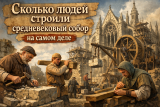 Сколько людей на самом деле строили средневековый собор