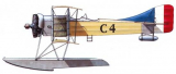 Опытный поплавковый гидросамолет Caudron R. Франция