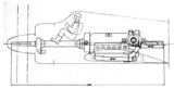 Установка на двигателе DB-613 мотор-пушки MK 412